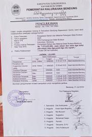 PENGUMUMAN LELANG PENGADAAN BARANG DAN JASA BALAI BUDAYA 